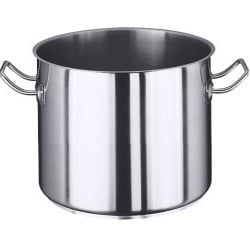 Casserole moyenne-haute avec poignées en acier inoxydable, diamètre de la base 34,5cm