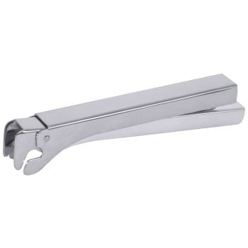 Pince pour plateaux à pizza en inox 18/10, brillant, longueur 15 cm