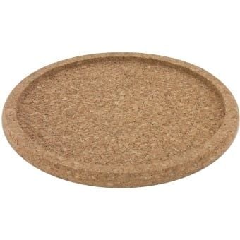 Dessous de plat en liège avec bord, diamètre intérieur 21,5cm, hauteur 1,5 cm