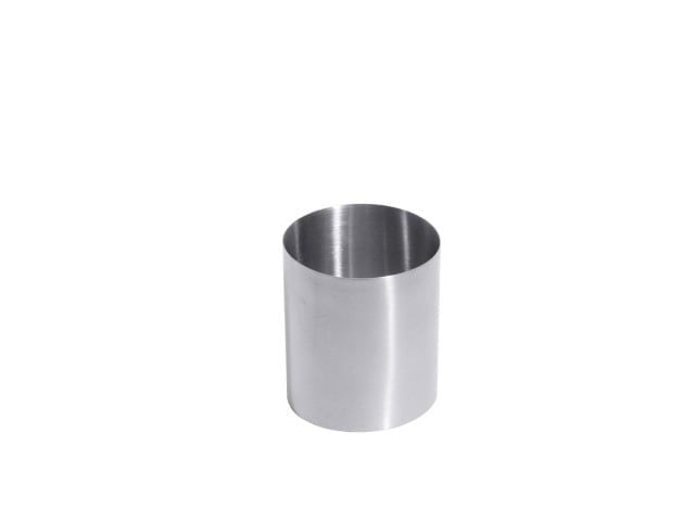 Cercle à mousse/emporte-pièce rond, mat satiné, diamètre 6 cm, hauteur 6 cm