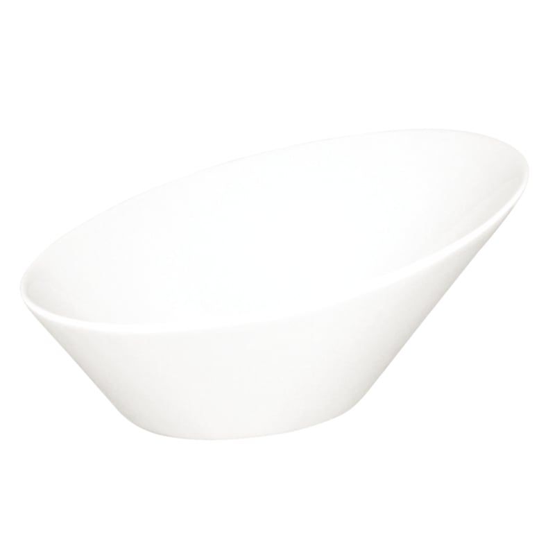 Bol ovale Olympia blanc 25 cm - 3 pièces