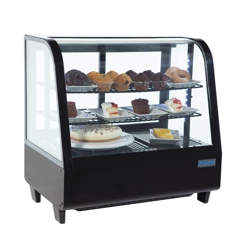Vitrine à gâteaux Mini Polar 100 - noir