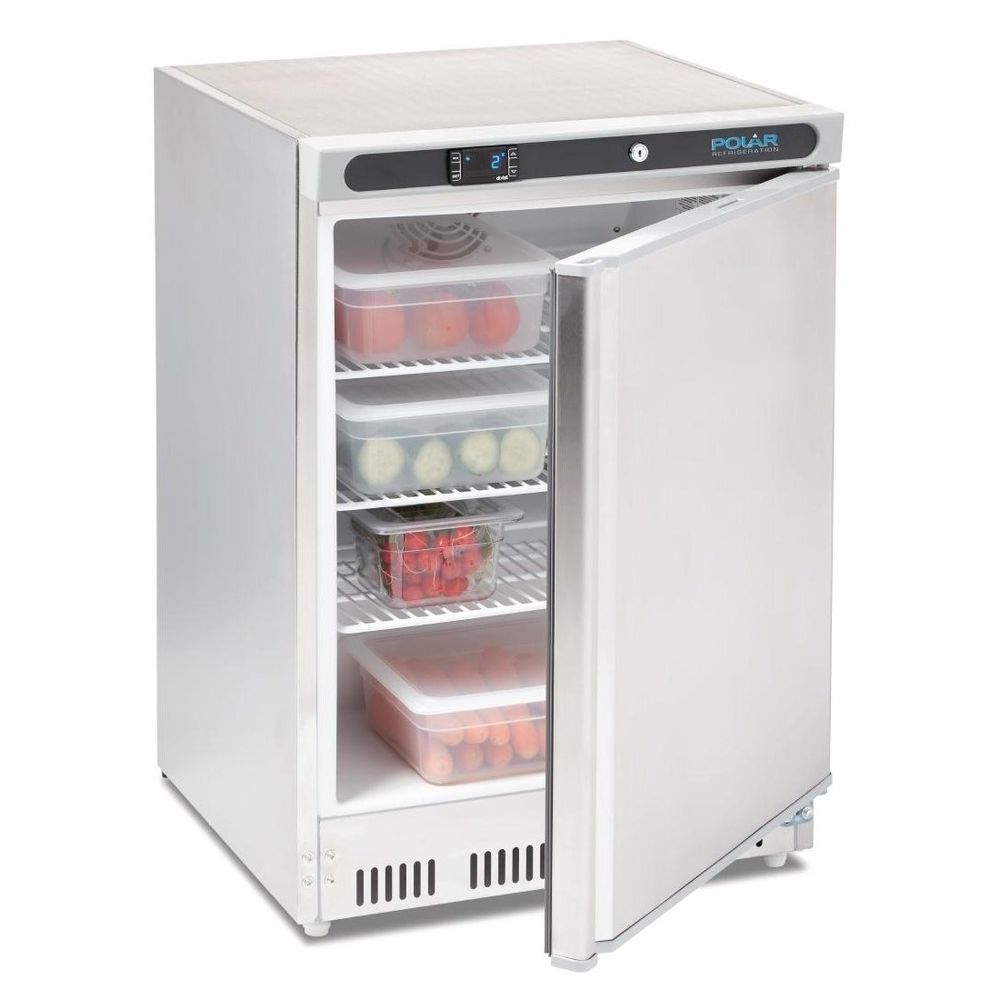 Réfrigérateur en acier inoxydable Polar 150L