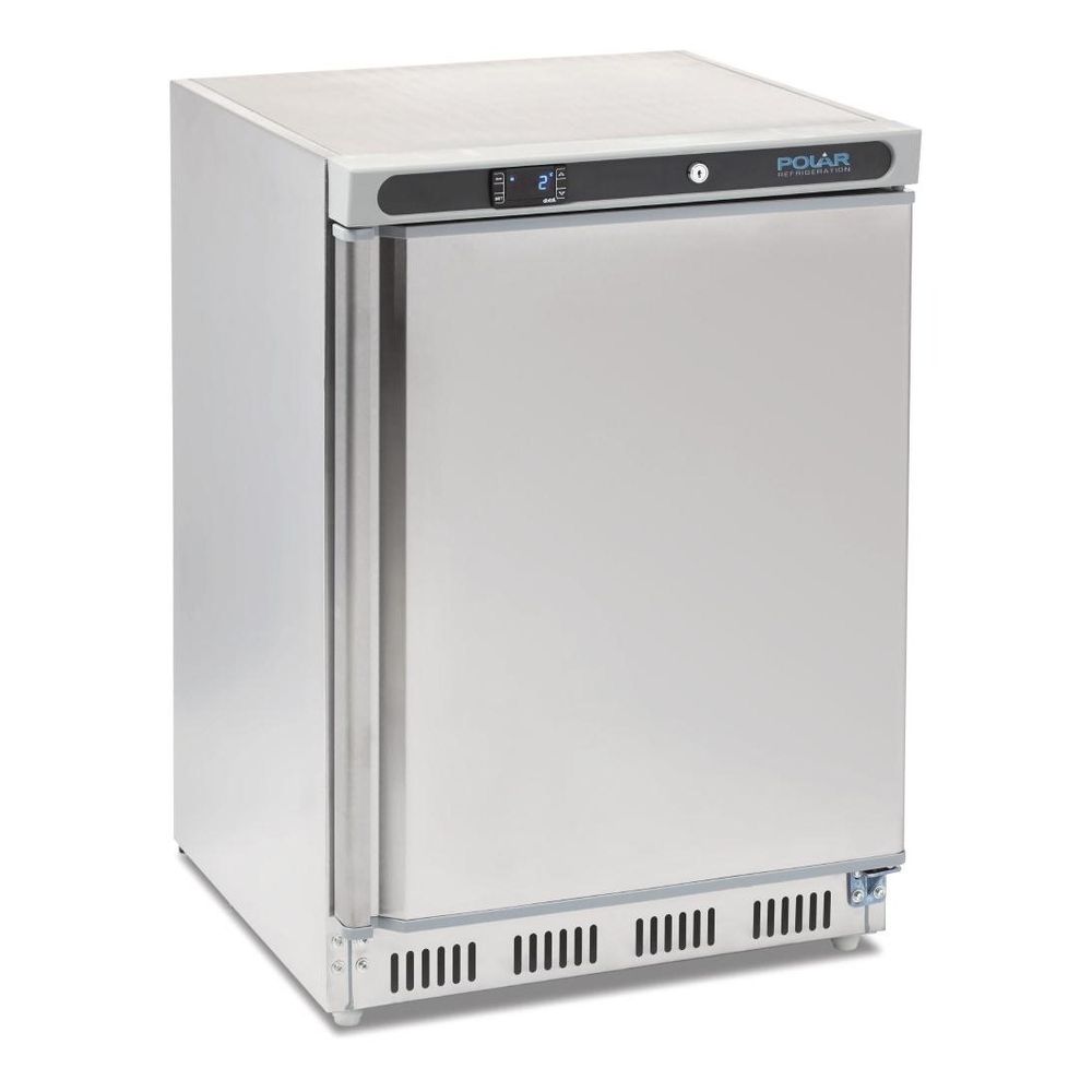 Réfrigérateur en acier inoxydable Polar 150L