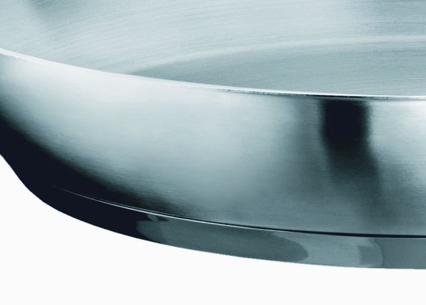 Poêle à frire Chef, inox, non revêtue, 40cm