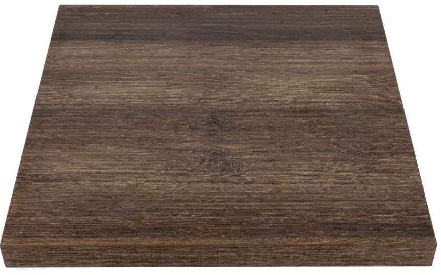 Plateau carré Bolero chêne rustique 70cm