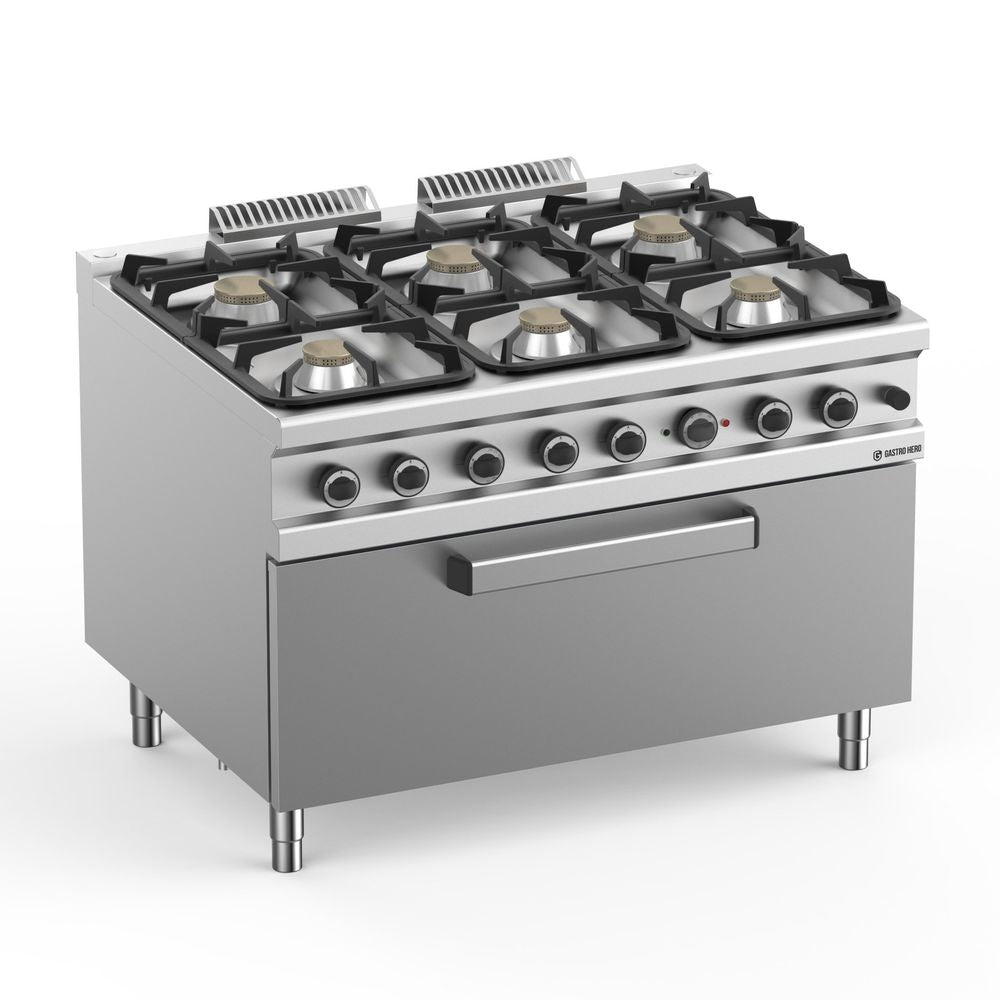 Fourneau à gaz série 98 - 120/90 avec grand four-grill à gaz 41 kW