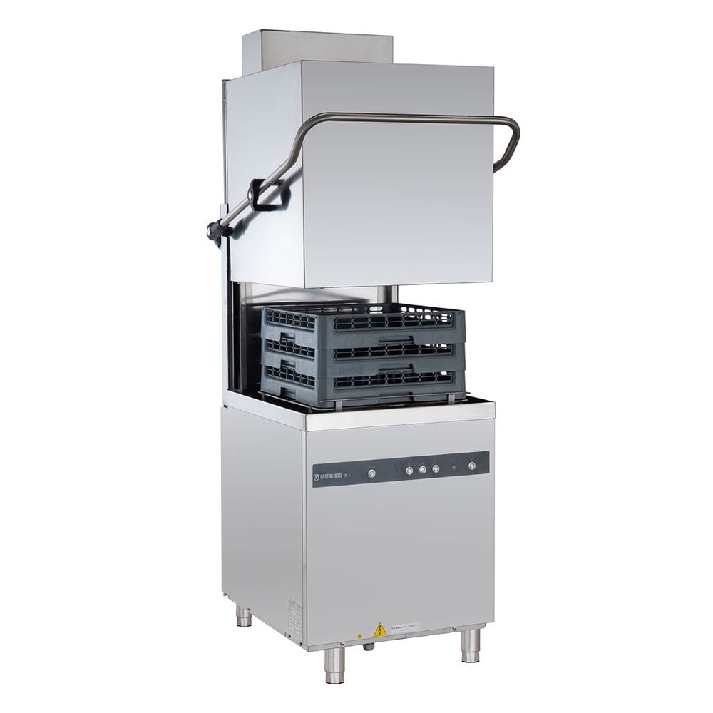 Lave-vaisselle à capot ECOLINE 54SL 400 V avec pompe à lessive et récupération de chaleur