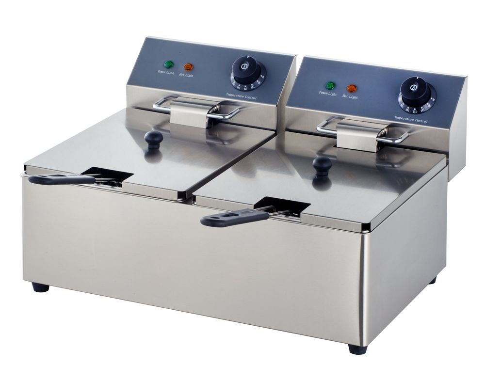 Double friteuse électrique ECO 6+6 litres