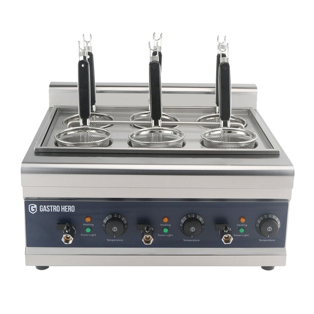 Cuiseur de pâtes électrique - 6 tamis - 24,75l