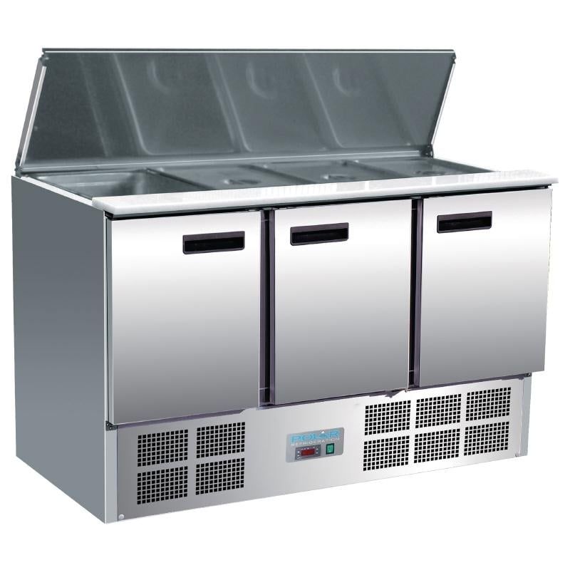 Saladette Polar 1370 avec couvercle rabattable