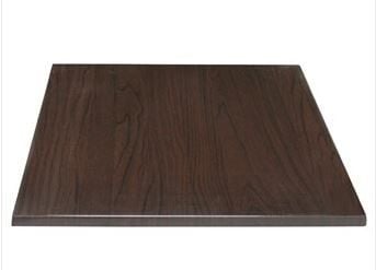 Plateau de table carré Bolero marron foncé 600mm