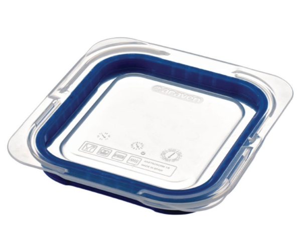 Couvercle bleu en ABS sans BPA Araven GN1/6