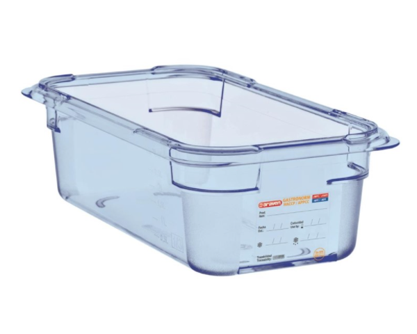 Boîte hermétique bleue en ABS sans BPA Araven GN1/4 100mm