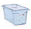 Boîte hermétique bleue en ABS sans BPA Araven GN1/3 150mm