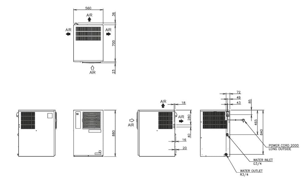 Machine à glaçons pleins Hoshizaki 235 kg
