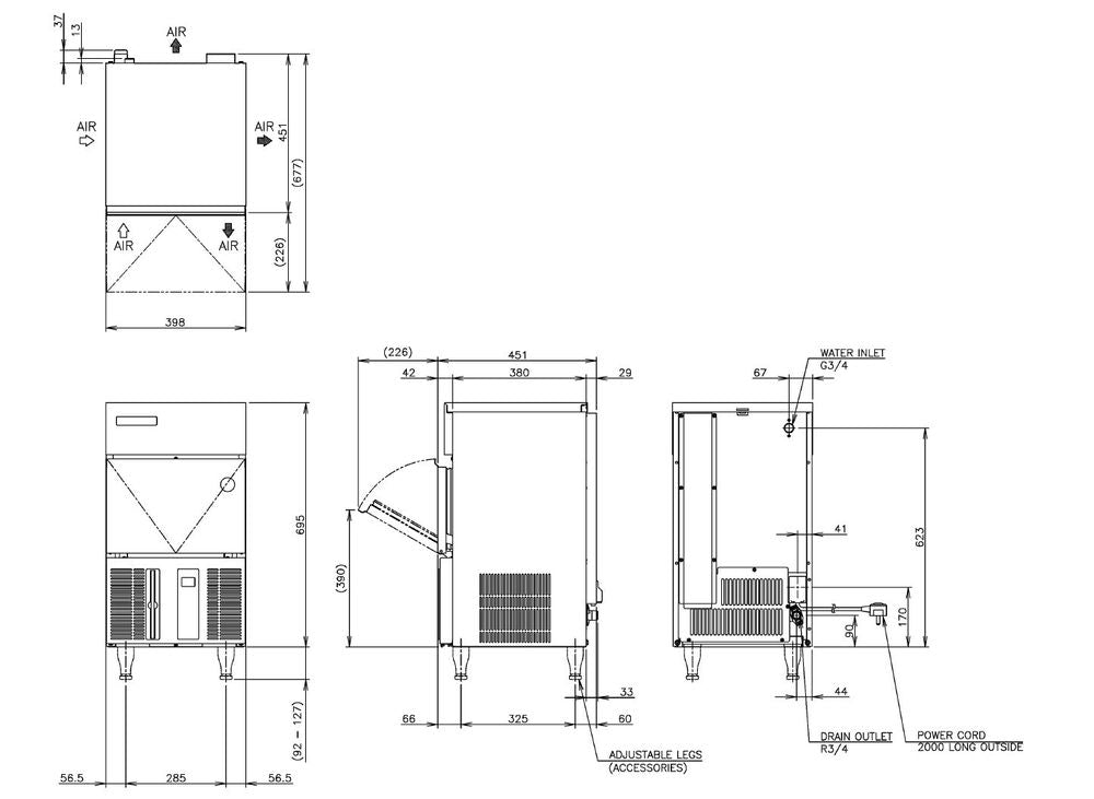 Machine à glaçons Hoshizaki 30 kg