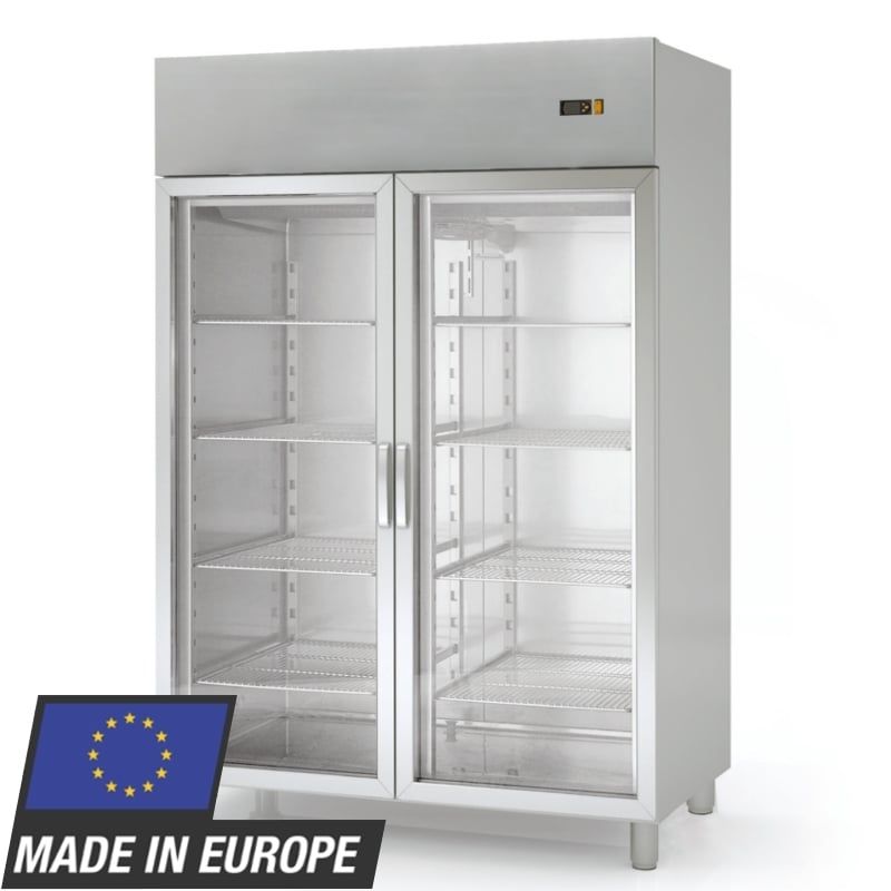 Armoire réfrigérée Profi 1400 GN 2/1 - avec 2 portes vitrées