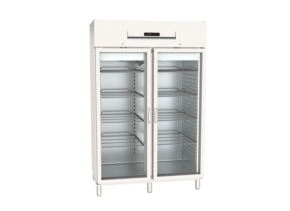 Congélateur Profi 1400 GN 2/1 Superior - avec 2 portes vitrées