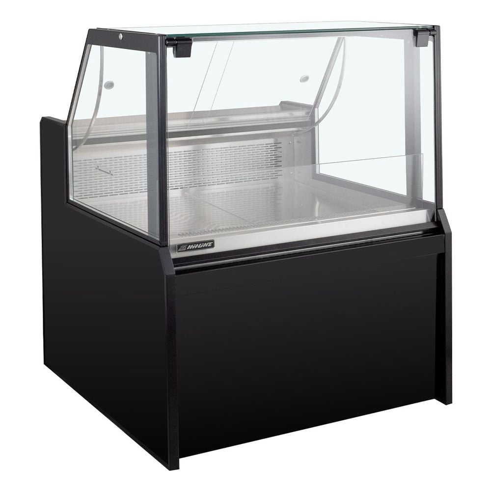 Comptoir réfrigéré TITAN 997 mm noir, éclairage LED, soubassement réfrigéré