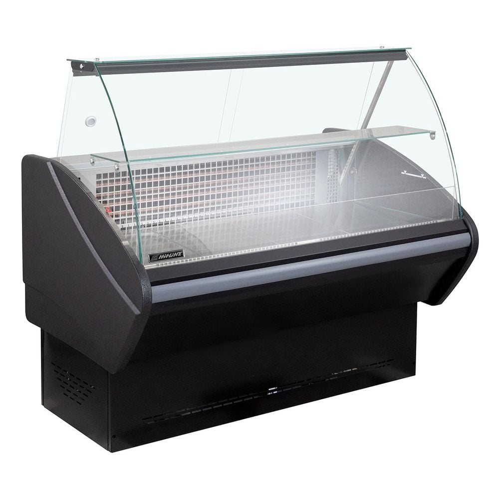 Comptoir réfrigéré RHEA 2010 mm noir, éclairage LED, soubassement réfrigéré
