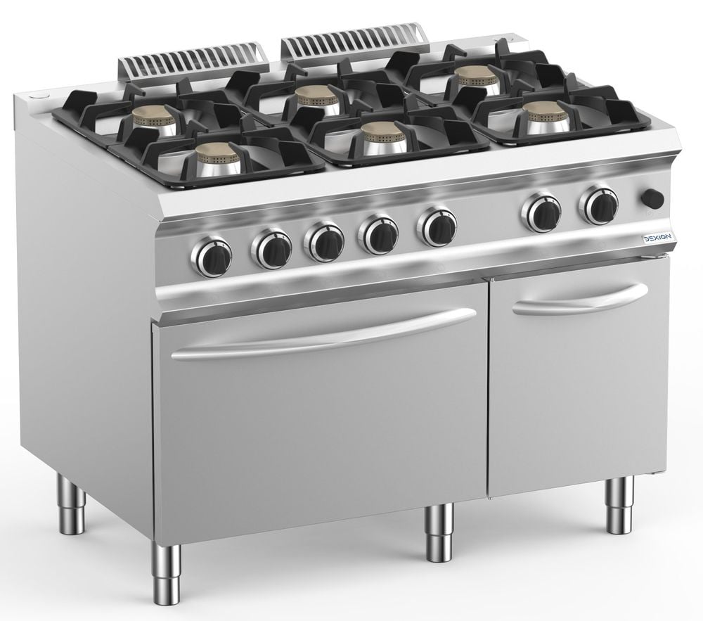 Cuisinière à gaz Dexion Lux 700 - 110/73 42 kW avec four électrique