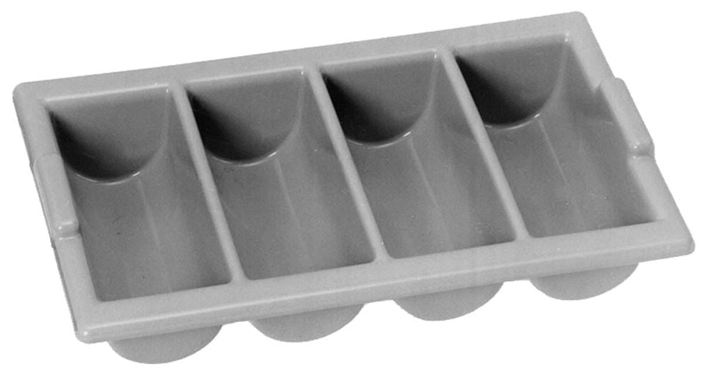 Range-couverts, 4 compartiments, gris