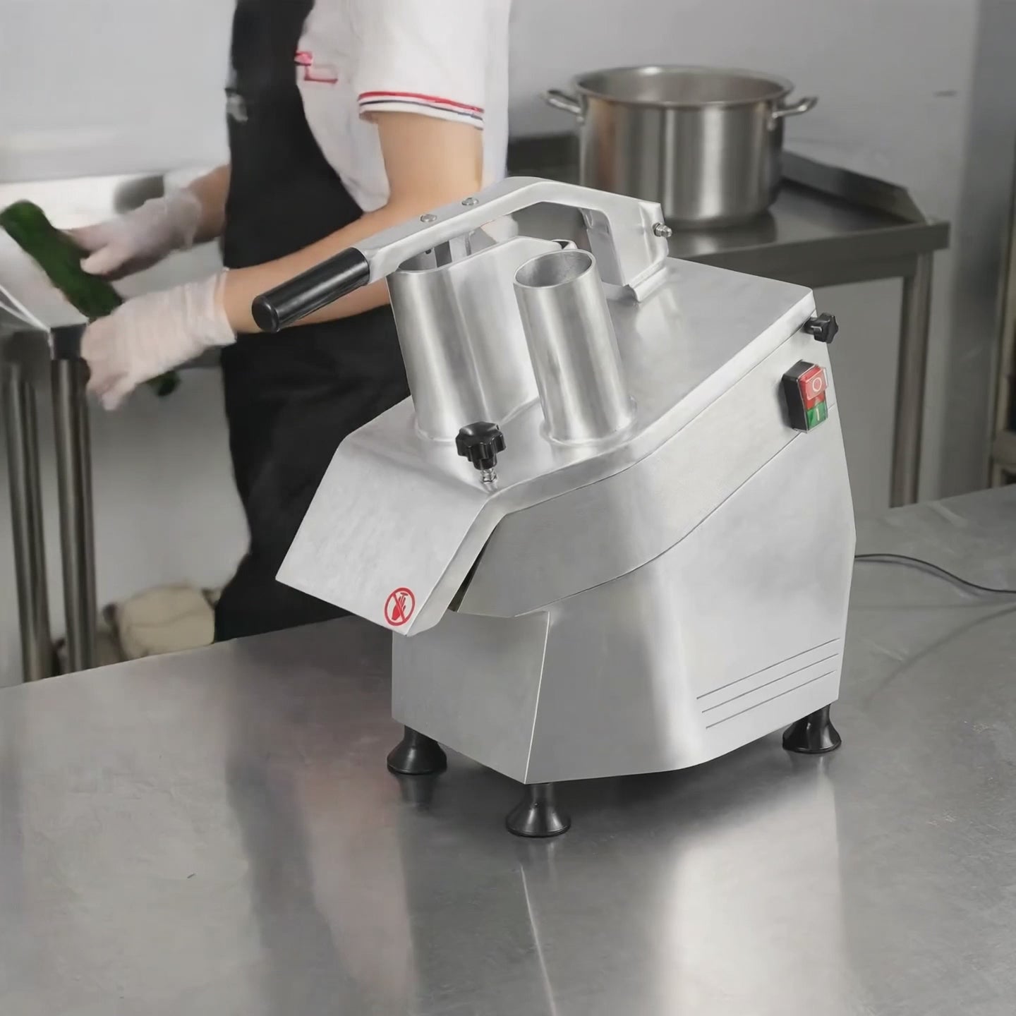 Coupe-légumes Eco avec 5 disques inclus, 300 kg/h, aluminium