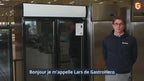 Armoire à boissons ECO 1000 avec portes battantes et fronton lumineux