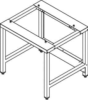 Soubassement pour fours mixtes et ventilés Dexion