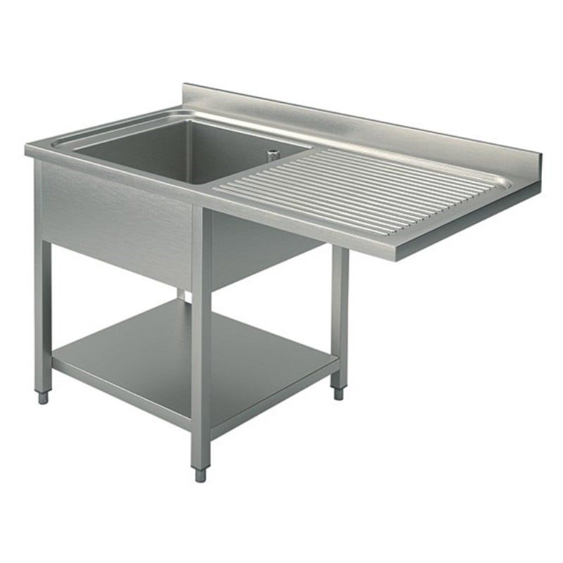 Plonge passage lave-vaisselle ECO 12x7 avec 1 bac à gauche