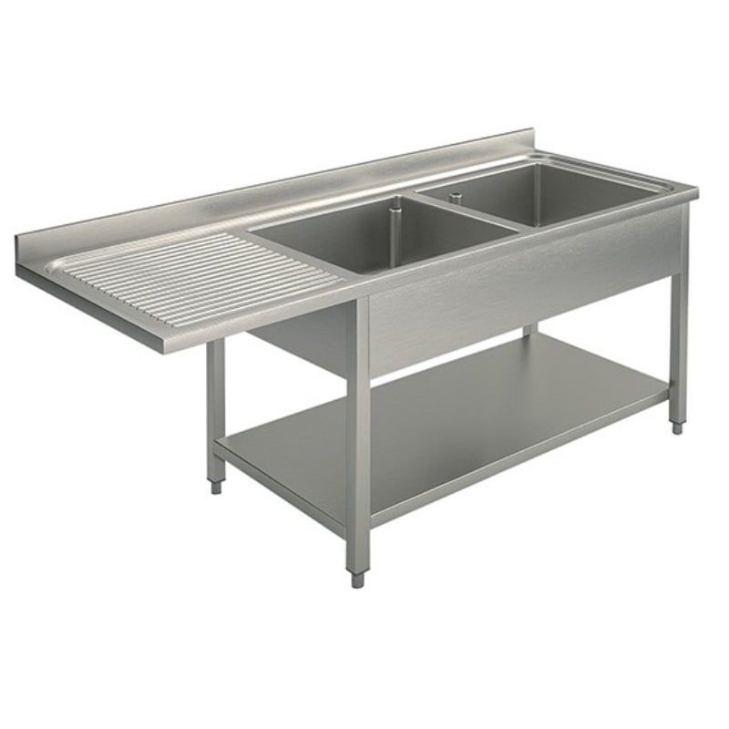 Centre de lavage ECO 15 x 7 avec 2 éviers à droite