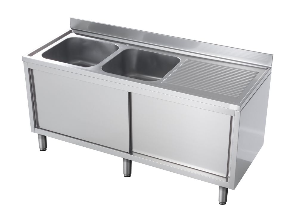 Plonge Eco 16x6 avec 2 bacs à gauche