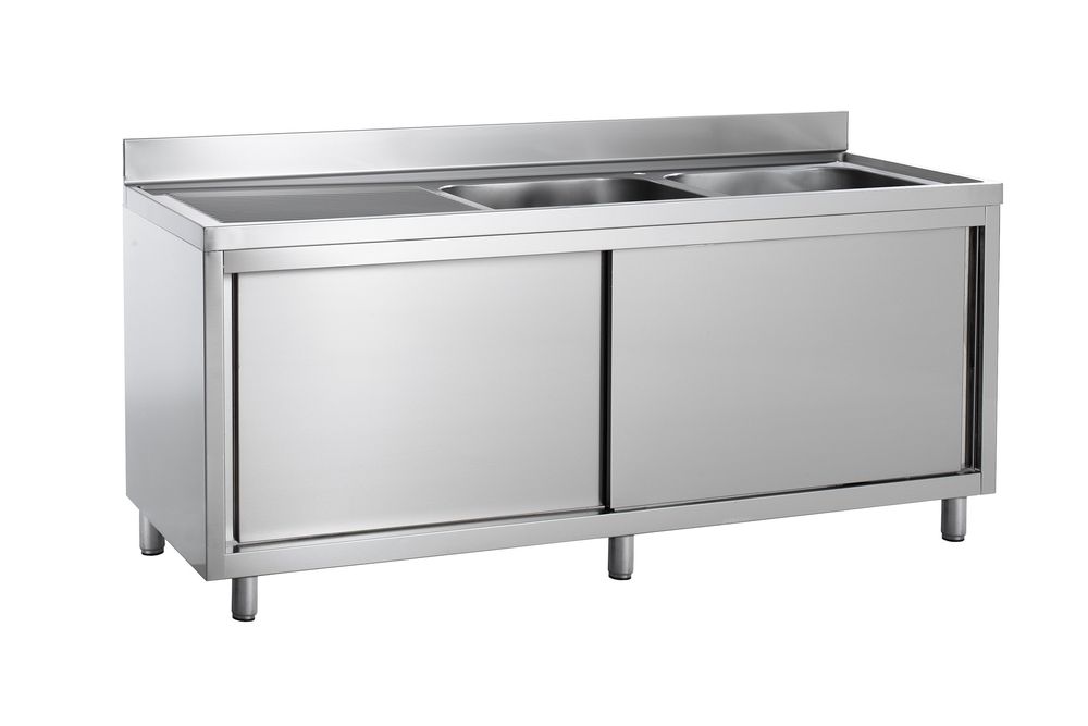 Plonge Eco 16x6 avec 2 bacs à droite