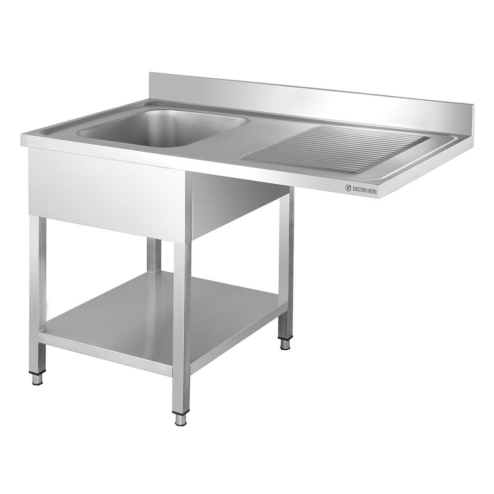 Plonge passage lave-vaisselle Basic 12x6 avec 1 bac à gauche