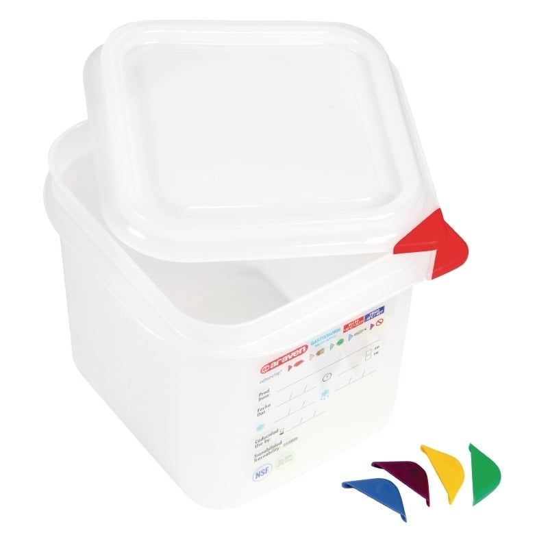 Récipients pour aliments Araven Colour coded GN 1/6, 15 cm