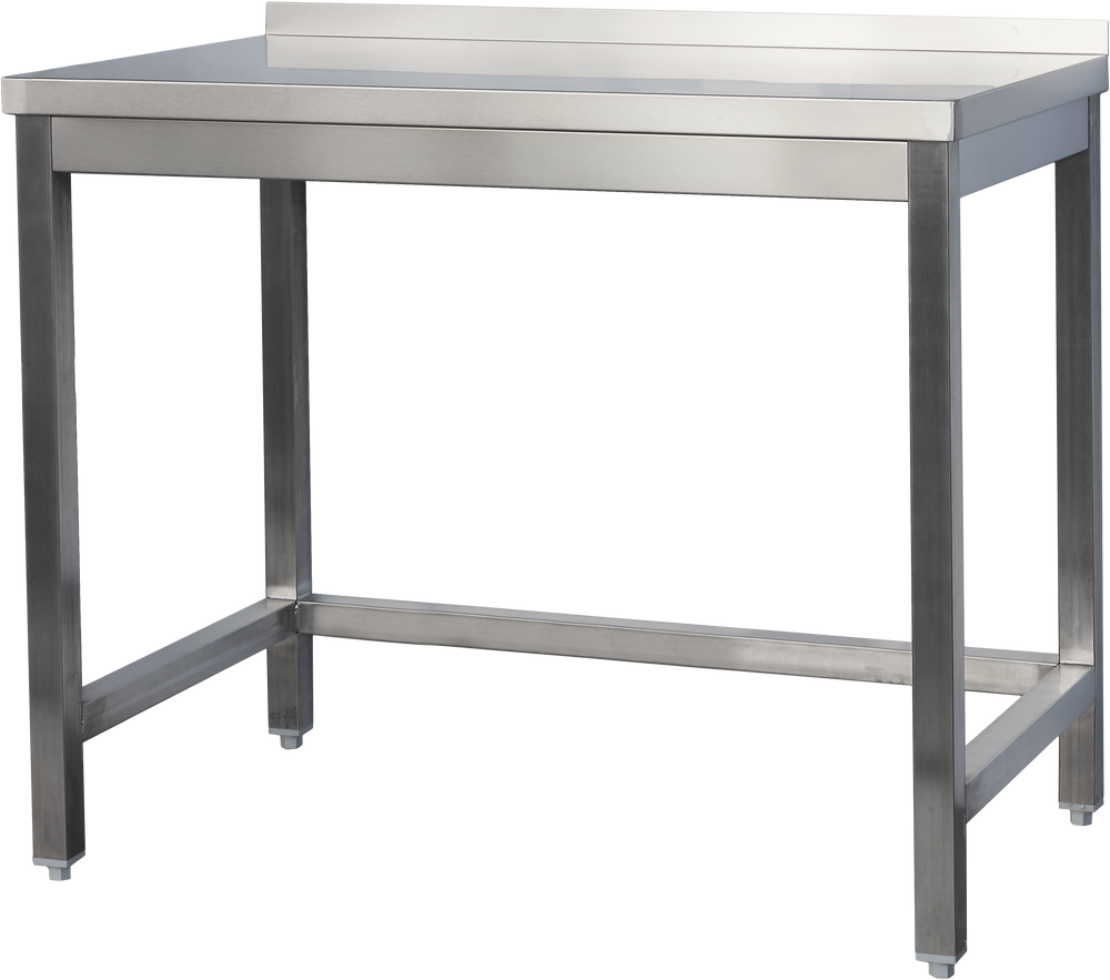 Table de travail en inox Profi 1 500 x 600 mm avec dosseret