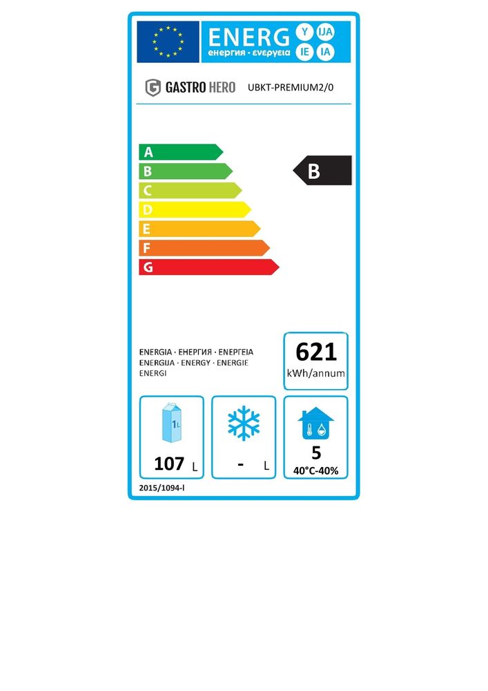 Table réfrigérée sous plan Premium 2/0