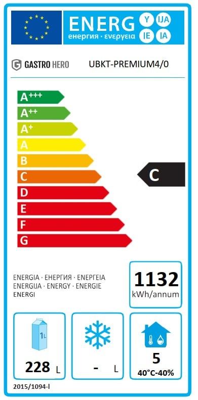 Table réfrigérée sous plan Premium 4/0