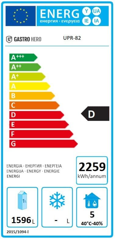 Réfrigérateur Coreco US Range 2200 en acier inoxydable