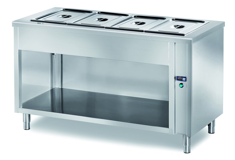 Table chauffante de libre-service PROFI ouverte 2000x700x890 – 5x GN 1/1