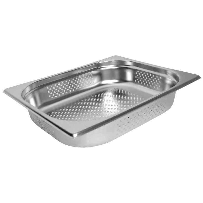 Bac gastronorme perforé ECO GN 1/2 Vogue en inox - 100 mm