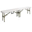 Banc pliant Bolero 183 cm gris