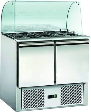 Saladette ECO 900 2 portes et pare haleine