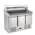 Table pizzaïolo ECO Mini 3/0 avec présentoir réfrigéré ECO 6x GN 1/4